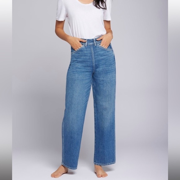 Current/Elliott The Caliper Crop Wide Leg Jean Sz 26 - Picture 6 of 15